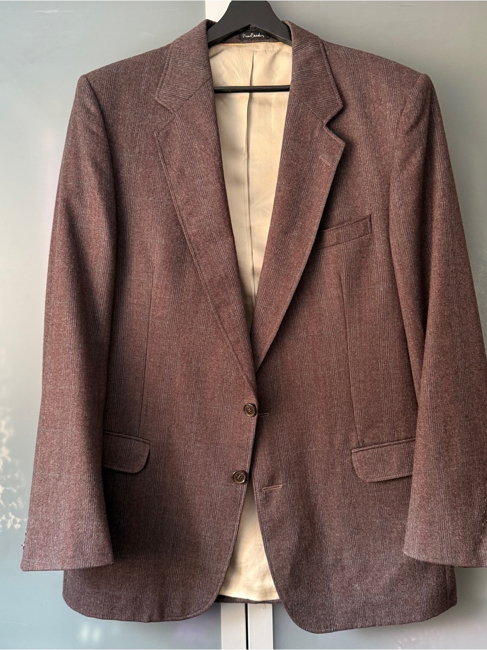 Pierre Cardin Mens Brown Check Sport Coat